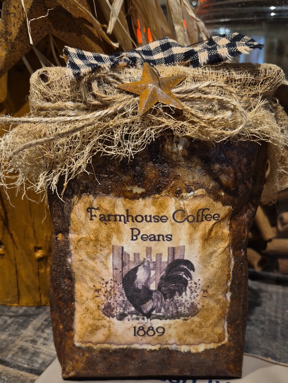Grungy Primitive Bag Decor